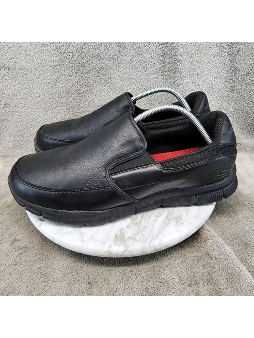 Skechers Shoes Mens Size 11 Wide Black Work Slip Resistant Sneakers *Read*